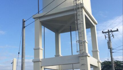 Construction Of 10,000 Gallons Elevated Water Tank at Sunrise Place Mactan