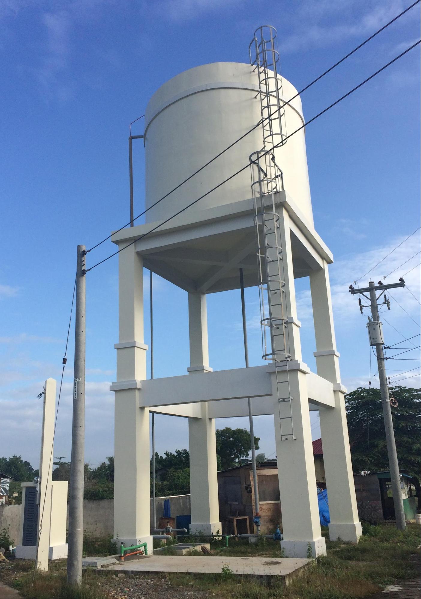 Construction Of 10,000 Gallons Elevated Water Tank at Sunrise Place Mactan